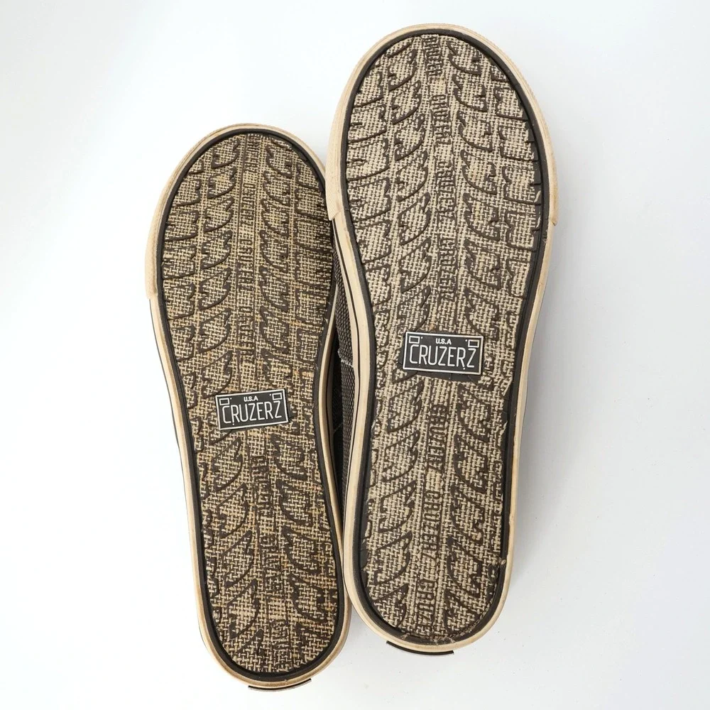 Cruzers NCAA Clemson Tigers Paw Print Slip On Shoes‎ Men's Canvas Loafers